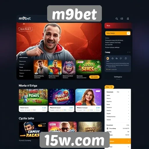 Interface do site m9bet é amigável e intuitiva